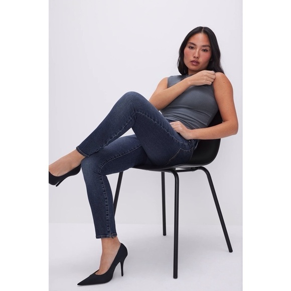 Good American Good Petite Skinny Jeans Blue004 Size 28 - Picture 16 of 16